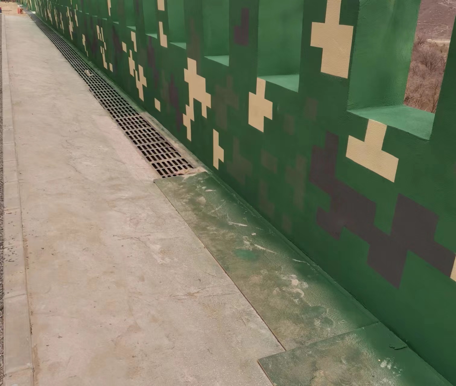 德宏围墙迷彩喷涂,数迷彩漆